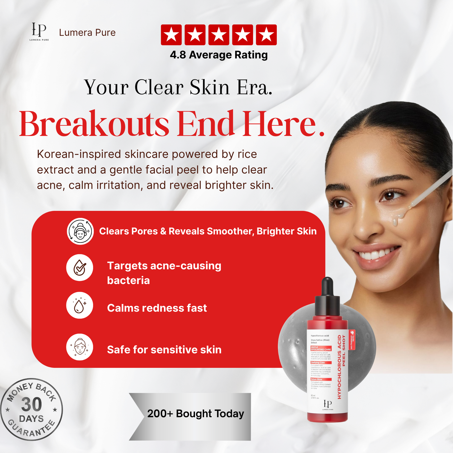 Lumera Pure Hypochlorous Acid Facial Peel Shot